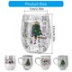 thumbnail image 3 of Double Layer Glass Mug 300ml Heat Resistant Water Cup Drinkware for Hot Beverage Glassware with Christmas Pattern, 3 of 5