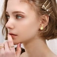 thumbnail image 4 of Boucles d'Oreilles Argent Acier Inoxydable Clou Guitare Boucles d'Oreilles Femme Mode Boucles d'Oreilles Acier Inoxydable Minimaliste Boucles d'Oreilles à la Mode, 4 of 5