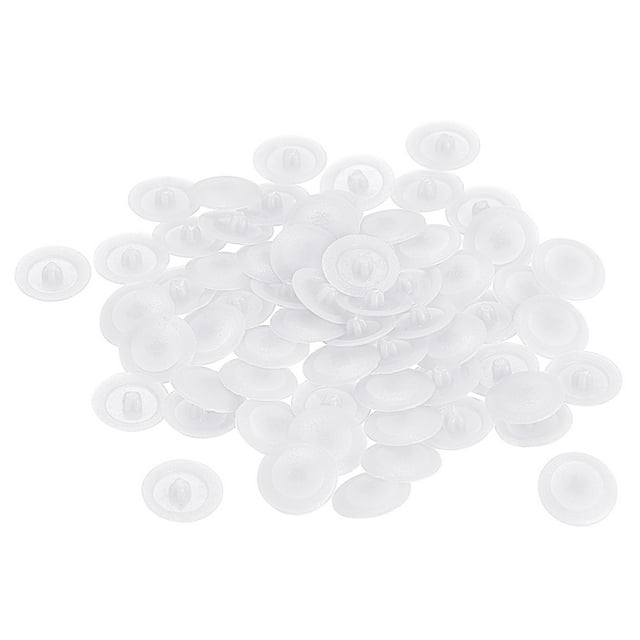 Unique Bargains Screw Cap Covers, 80 Pack 11.8x3.3mm Plastic Screw Decoration Cover, White