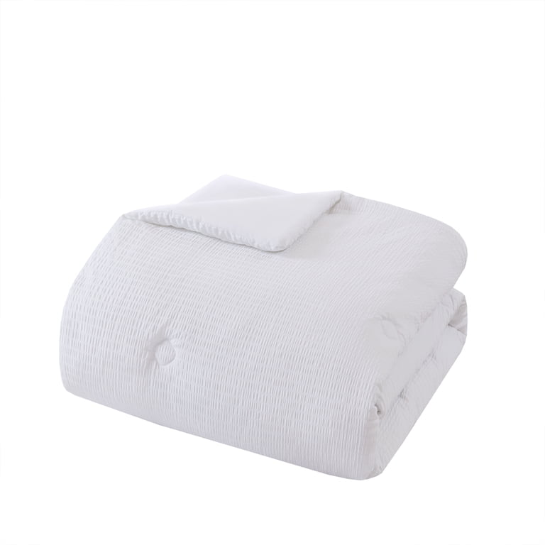 Mainstays Full/Queen Reversible Down-Alternative Comforter White photo 8