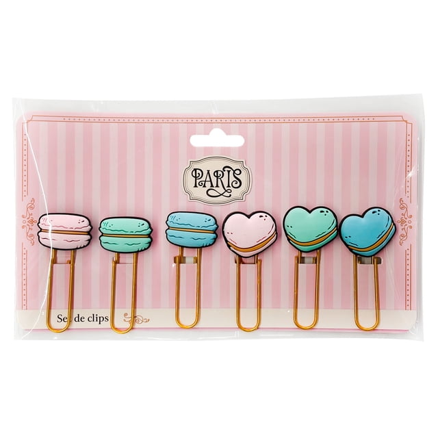 Juego de Clips Prichos París de PVC Multicolor 6 Piezas