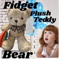 thumbnail image 5 of Alexis & Greenberg Fidgety The Bear Cute Bear Stuffed Animal with Fidget Sensory Toy Design Plush Fidget Bear (13 inch) Kids Birthday Gift, 5 of 6