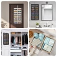 thumbnail image 7 of Hanging Sunglasses Organizer, TSV Dust Proof Sunglasses Storage Case Wall Mounted, Dual-Sided Eyeglasses Jewelry Holder with 32 Clear Slots, Black, 7 of 7