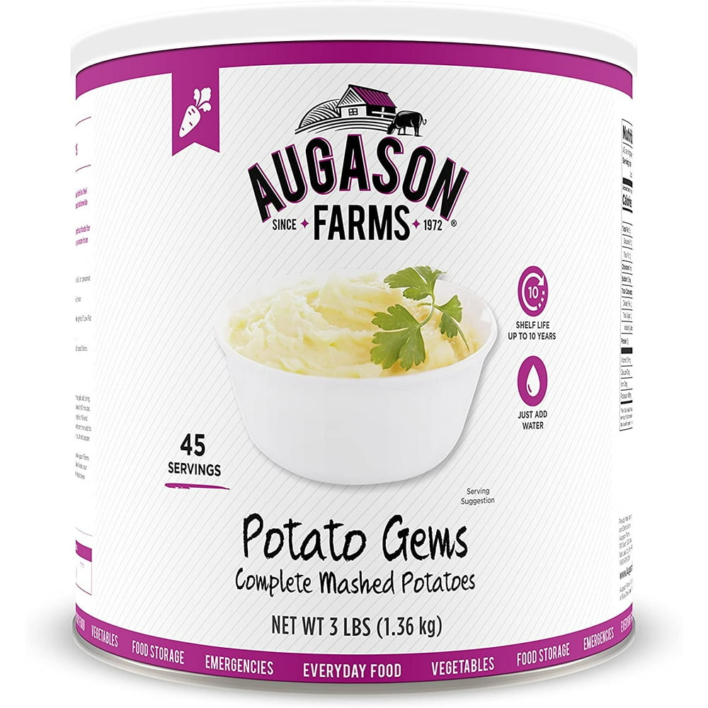 Augason Farms Potato Gems Complete Mashed Potatoes 3 lbs No. 10 Can