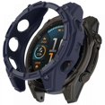 thumbnail image 1 of Estuche para reloj de TPU para Garmin Fenix 8 de 51 mm, con marco hueco y antiarañazos, color naranja, azul medianoche y multicolor, 1 of 3