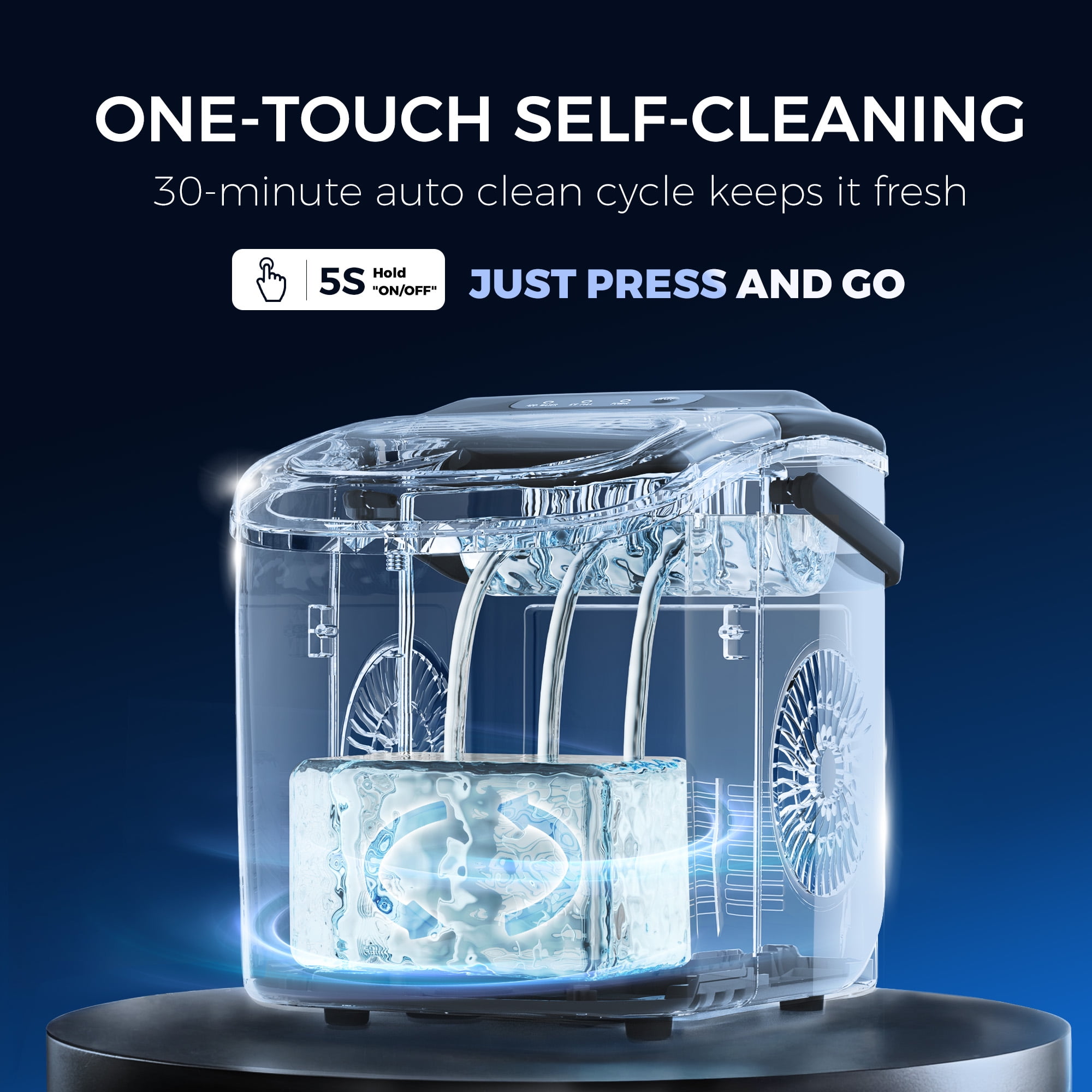 限定お買い得商品 Simzlife 26 lbs/24H Countertop Ice Maker Machine, 9 Bullet 邦楽