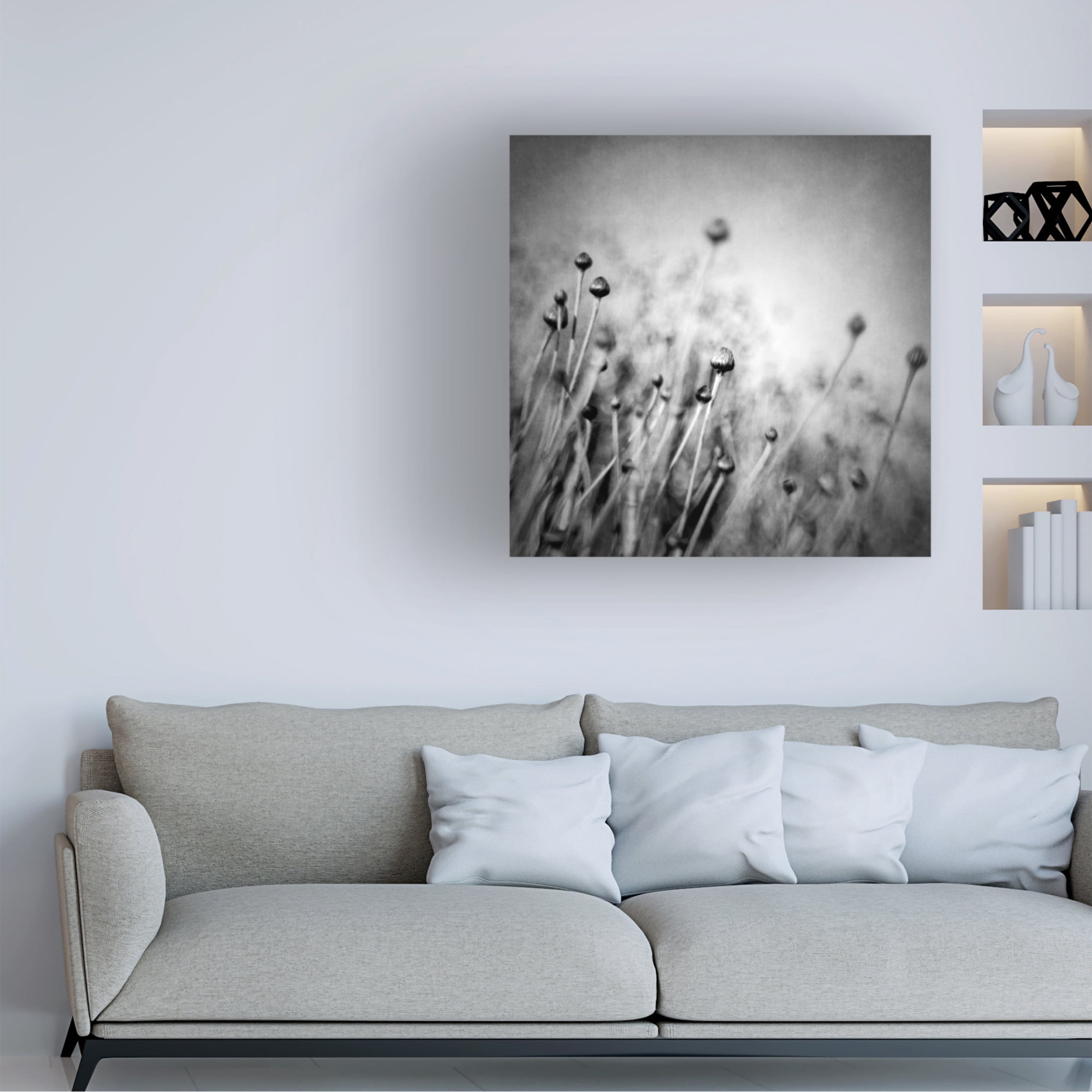 Canvas Wall Art - Vangelis Bagiatis 'Blossom Expectation' Wall Art for Living Room, Bedroom, or Office D?cor by Trademark Fine Art - 18 x 18 Inches