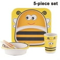 thumbnail image 1 of Juego de cubiertos para niños de 5 piezas - Abeja amarilla Xemadio 2034563-1, 1 of 9