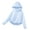 Z26 Blue, variant on Kids Sun Protection Jackets Girls Boys Quick Dry Long Sleeve Zip Up Hoodie Lightweight Athletic Performance Outerwear Tops with Face Cover and Thumb Holes