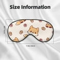 thumbnail image 5 of PAYOHTO Girls Kawaii Fox Soft Sleep Mask Comfort Pure Silk Eye Cover for Travel Office Camping, 5 of 7
