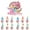 color2, variant on 25Pcs Princess Cake Topper and Cupcake Toppers Set Birthday Party Supplies for Themed Birthday Decorations Supplies