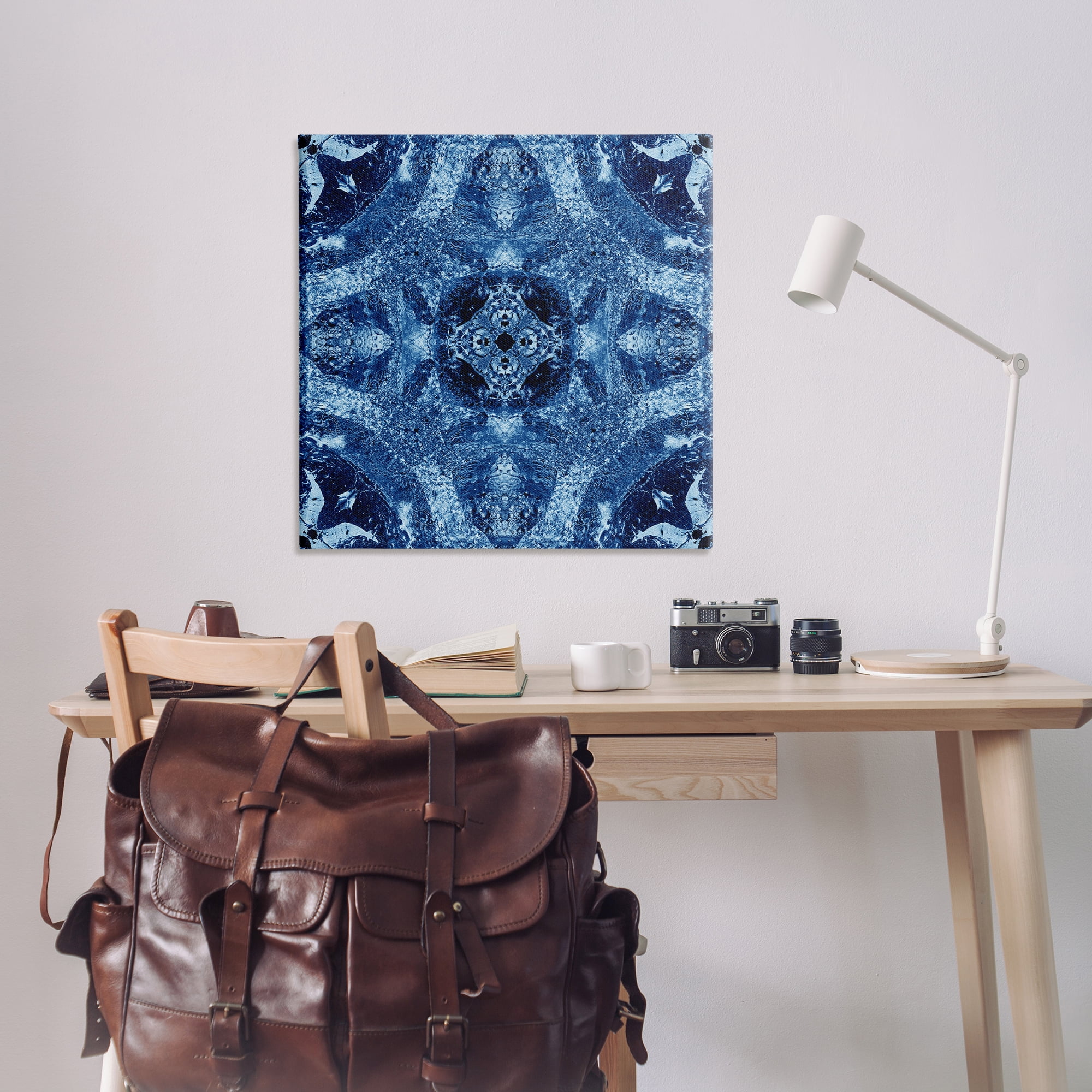 Stupell Industries Mosaic Tile Pattern Abstract Painting Wrapped Canvas Art Print Wall Art, 36 x 36