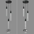 thumbnail image 5 of ZHLWIN 3-Light Modern Light Fixture Kitchen Island Pendant Light Dimmable LED Black Mini Pendant Lighting Dinning Room Living Room Kitchen Black Pendant Lights, 5 of 6