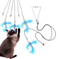thumbnail image 4 of Juguete para gatos, divertido palo para gatos, accesorios para ejercitador interactivo colgante, juego retráctil para rebotar para gatos, suministros - 21CM Sunnimix Juguetes interactivos para gatos, 4 of 7