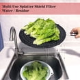 thumbnail image 5 of Heat Insulation Cooling Mat, Silicone Splatter Screen Pan Cover With Handle For Cooking And Frying(1pc, Black), 5 of 5