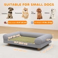 thumbnail image 3 of Pet Sofa, Dog Couch Bed for Small Dogs and indoor Kittens, Grey, 3 of 10