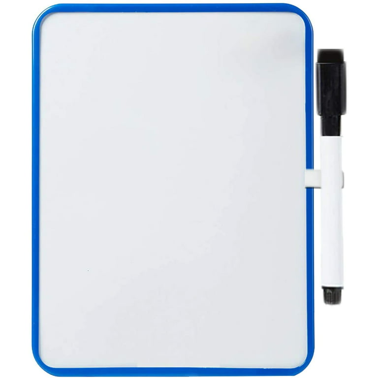 Iric Material Blue Framed Magnetic Dry Erase Whiteboard (6.5 x 8.25) inch  for Home Office School Use | 1 Pack