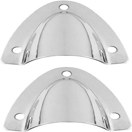 

Marine Stainless Steel Clam Shell Vent Wire Cover Clam Shell Ventilation for Boat Yacht Wire Cable Cover（2pcs）