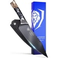 thumbnail image 1 of DALSTRONG Chef Knife - 8 inch - Valhalla Series - Ravenstone Black Blade Titanium Coated - Premium 9CR18MOV HC Steel - Resin & Wood Handle - Razor Sharp - Kitchen Cooking Chef's Knife - Leather Sheath, 1 of 8