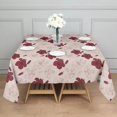 thumbnail image 3 of Pioneer Flower Floral Print Pattern Square Tablecloth, Waterproof Wipeable Spillproof Washable Table Cover for Home Kitchen Party Decor, 42"x42", 3 of 6