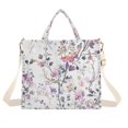 thumbnail image 7 of FORMRS Womens Corduroy Tote Bag Crossbody Shoulder Purse Handbag with Detachable Strap, Purple Wildflowers, 7 of 7