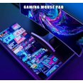 thumbnail image 6 of Neon Street Desk Mat, Japanese Vaporwave Cyberpunk City Cyan Gaming Mouse Pad, Rubber Base XL Large Deskmat for Computer Laptop, 31.5 X 11.8 Inch -Tokyo Rain Umbrella, 6 of 6
