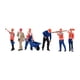thumbnail image 2 of 6 figuras en miniatura a escala 1/50, modelo de figuras de personas diminutas, accesorios de escena, mini diorama, figura de trabajador para escena en Estilo A, 2 of 10