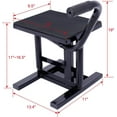 thumbnail image 3 of Adjustable Motorcycle Dirt Bike Stand and Lift Jack – Heavy-Duty Steel, 11"-16.5" Height, 330 LBS Load Capacity Black, 3 of 9
