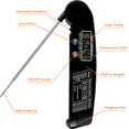 thumbnail image 3 of LINKPAL Instant Read Meat Thermometer for Grill and Cooking, Best Waterproof Ultra Fast Thermometer with Backlight & Calibration. Digital Food Probe for Kitchen, Outdoor Grilling and BBQ, 3 of 5
