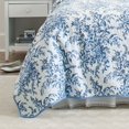thumbnail image 2 of Juego de Edredón King Laura Ashley Bedford Delft Azul Algodón 3 Piezas, 2 of 4