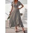 thumbnail image 4 of Vestido PRETTYGARDEN Maxi Cruzado con Escote en V Floral Boho XS, 4 of 7