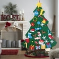 thumbnail image 6 of Wadada Felt Christmas Tree for Toddlers Kids, 3.2FT DIY Wall Christmas Felt Tree with 31 Pcs Detachable Ornaments Wall Decor with Hanging Rope for Boys Girls Xmas Gifts Home Door Decoration, 6 of 6