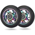 thumbnail image 1 of 2 Pcs 100mm Stunt Scooter Replacement Wheels with Bearing, 1 of 5