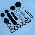 thumbnail image 4 of Kit de 12 accesorios para peinar el cabello, herramienta de peluquería para trenzas y trenzas, 12 unidades, 4 of 11