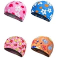 thumbnail image 5 of Gorros de baño de color sólido para niños, gorro de natación, gorro de baño, gorros de baño para niños de 2 a 10 años, niños y niñas con estilo de pelo largo3 Sailing Electrónica, 5 of 5