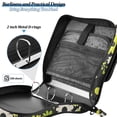 thumbnail image 4 of FORMRS Zipper Binder with Shoulder Strap 2-inch Ring 500 Sheet Capacity File Bag, Green Flower Pattern, 4 of 5