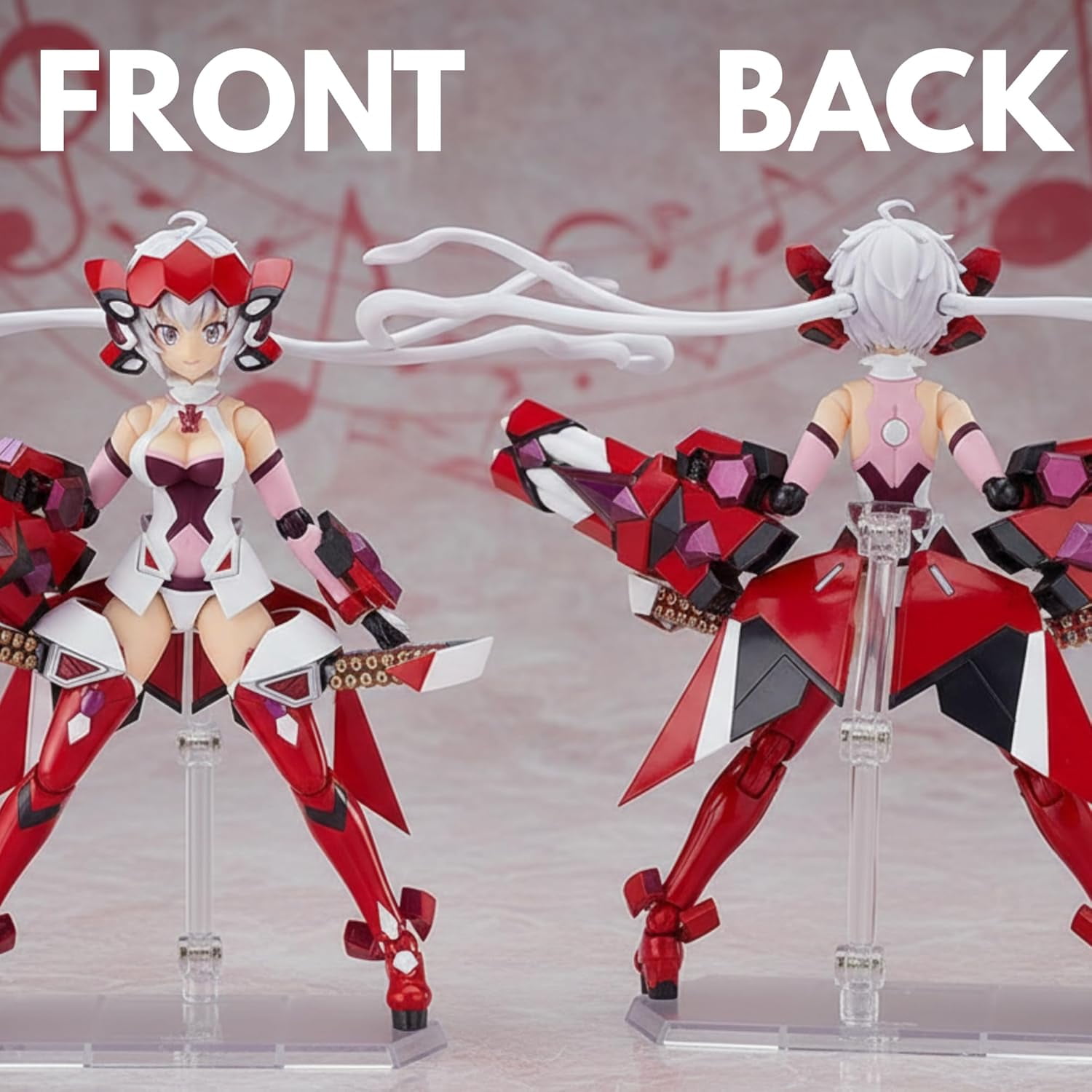 AURUS ACT Mode Chris Yukine Action Figure, 8.4" Anime Collectible with Interchangeable Face Plates