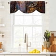 thumbnail image 3 of Country Forest Tie Up Valance Curtains for Windows, Kitchen Curtains Window Treatments, Farmhouse Nature Trees Cabin Starry Sky Short Window Shades Valances for Bedroom Bathroom Cafe 42"x18", 3 of 8