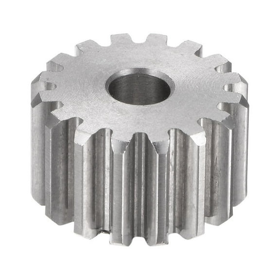 Uxcell Flat Spur Pinion Gear 5mm Inner Aperture 16T 1 Module Stainless Steel Motor Gear