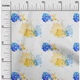 thumbnail image 1 of oneOone Viscose Jersey Mustard Yellow Fabric Texture & Mandala Watercolor Quilting Supplies Print Sewing Fabric By The Yard 60 Inch Wide, 1 of 5