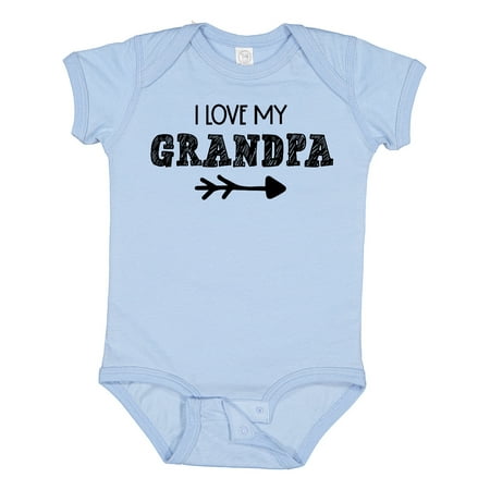 

Inktastic I Love My Grandpa with Arrow Gift Baby Boy or Baby Girl Bodysuit