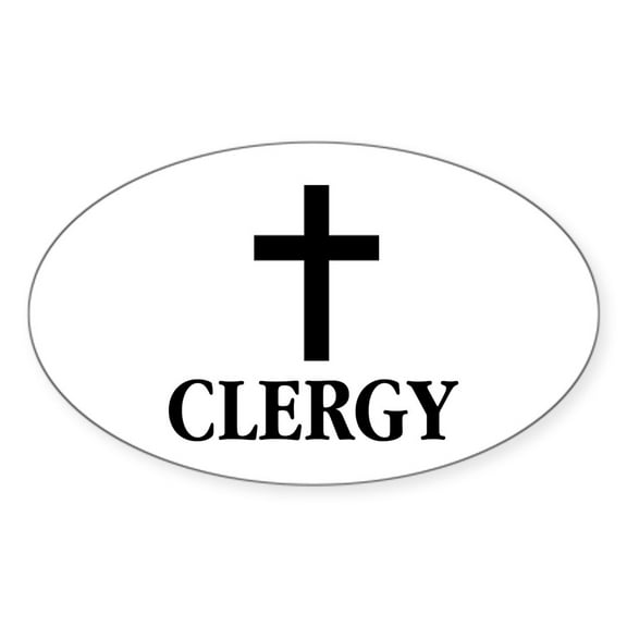CafePress - Christian Clergy Sticker - Sticker (Oval)