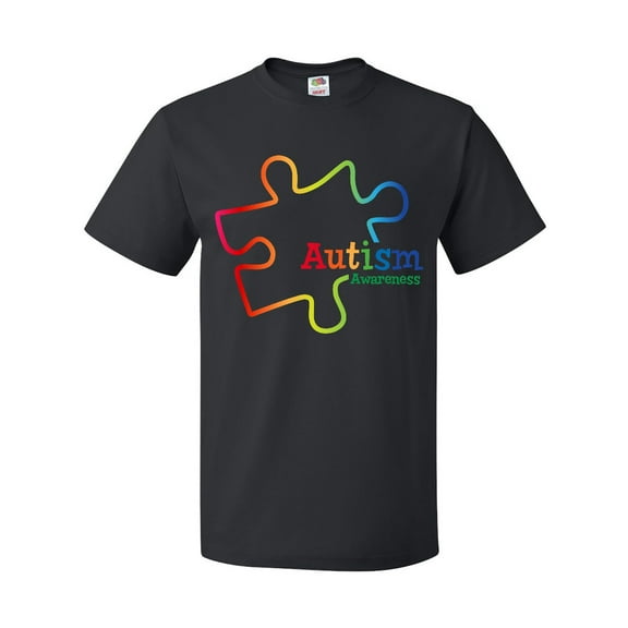 Inktastic Rainbow Gradient Autism T-Shirt