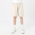 thumbnail image 2 of Akiihool Toddler Shorts for Boy Boys Shorts Youth Quick Dry Lightweight Hiking Shorts for Sports Outdoor (Beige,10-11 Years), 2 of 6