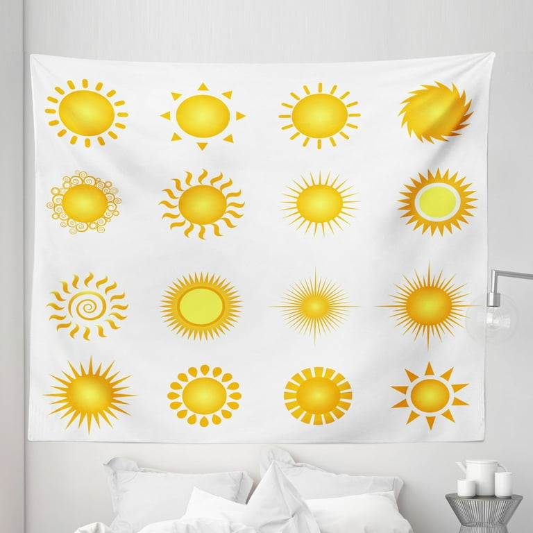 Yellow and white 2025 tapestry