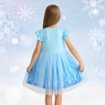 thumbnail image 3 of Vestido de princesa HenzWorld para niñas, azul y blanco, de 5 a 6 años, 3 of 6