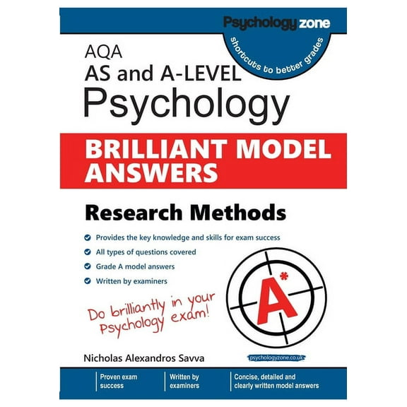 AQA Psychology BRILLIANT MODEL ANSWERS: Research Methods: Research Methods: AS and A-level, (Paperback)