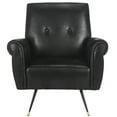 thumbnail image 5 of SAFAVIEH Mira Retro Mid Century Accent Chair, Black, 5 of 9