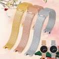thumbnail image 2 of Correa de reloj de acero inoxidable cóncava para mujer Casio SHEEN Series 5450 SHE-C100L SHE-C110, 14 x 4 mm, 15 x 4 mm, 2 of 5