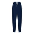 HAOTAGS Womens Winter Sweatpants Drawstring Jogger Solid Color Sweat